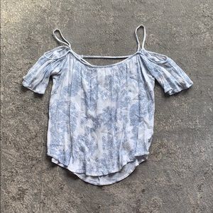 House sky blue and white